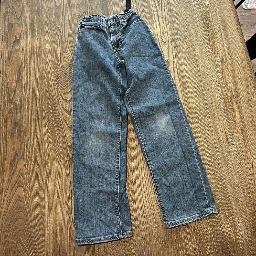 Sonoma Boys Youth Straight Jeans Mid Rise Adjustable Waist Medium Wash Size 12S